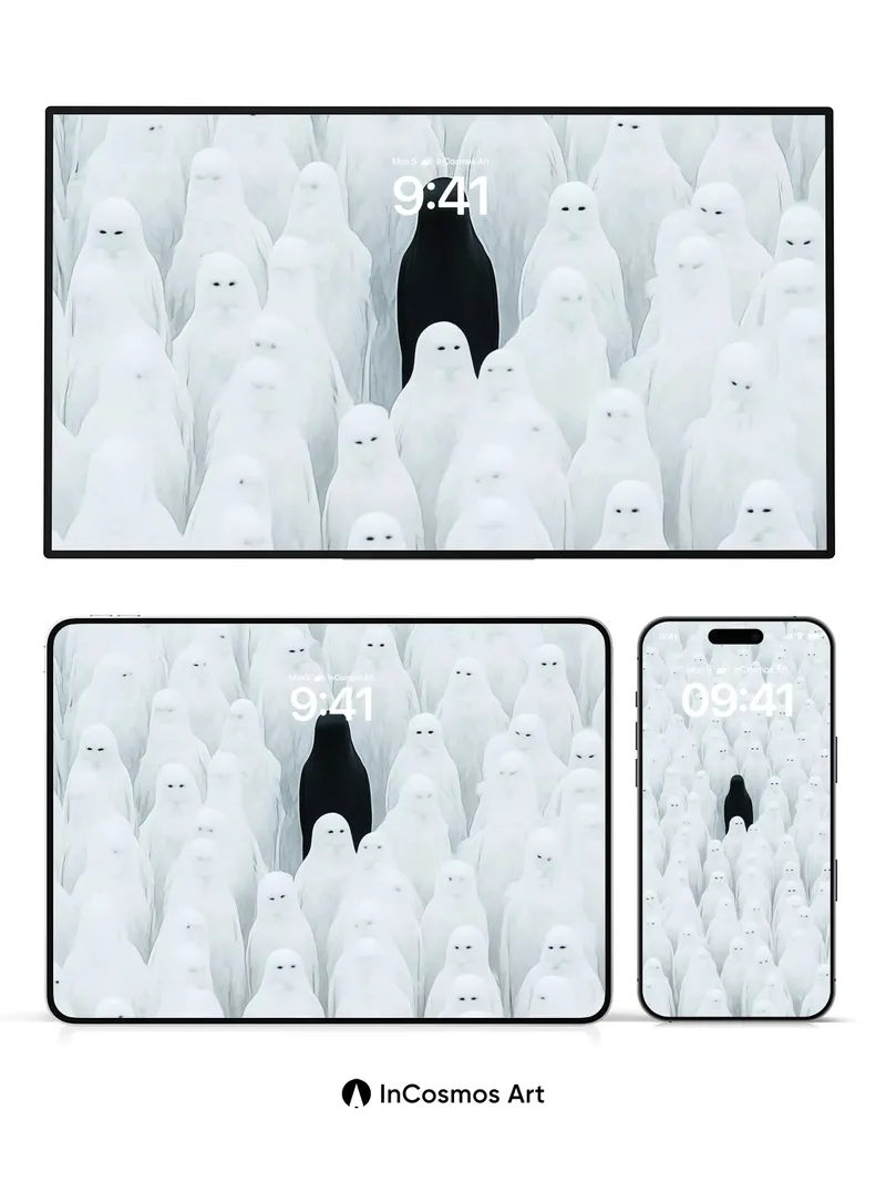 Silent Crowd Wallpaper with One Dark Soul