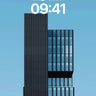 Silent Skyline Wallpaper with Floating Glass wallpaper for iPhone, iPad & Mac