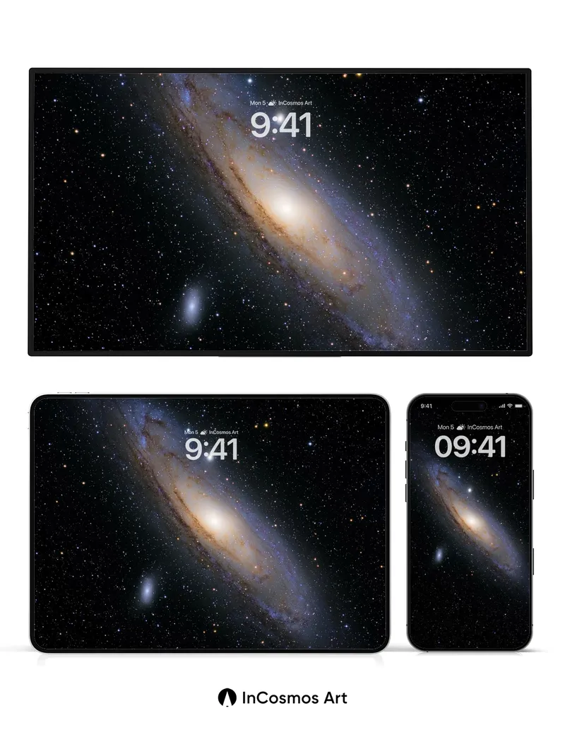 Celestial Whirl Wallpaper with Starlit Veils