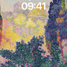 Sunlit Garden Wallpaper with Impressionist Hues wallpaper for iPhone, iPad & Mac