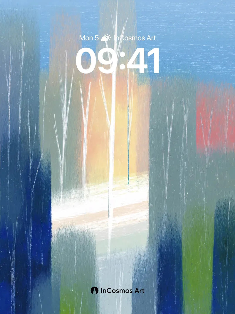 Whispering Trees Wallpaper with Ocean Hush