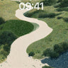 Winding River Sand Wallpaper Background Aerial