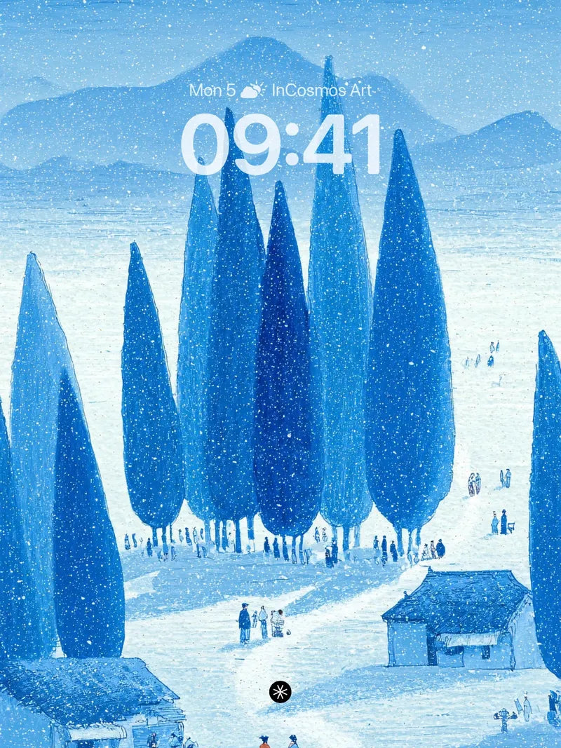 Serene Winter Landscape Wallpaper wallpaper for iPhone, iPad & Mac