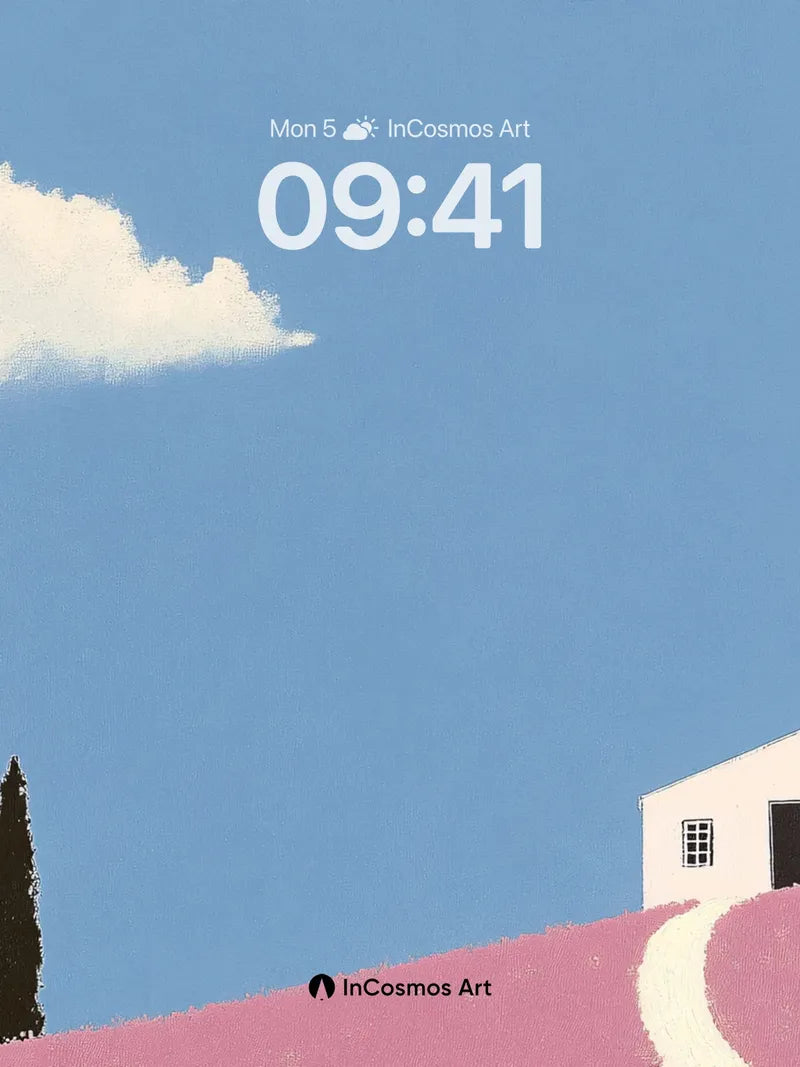 Serenity Hillside Wallpaper with Whispering Pines