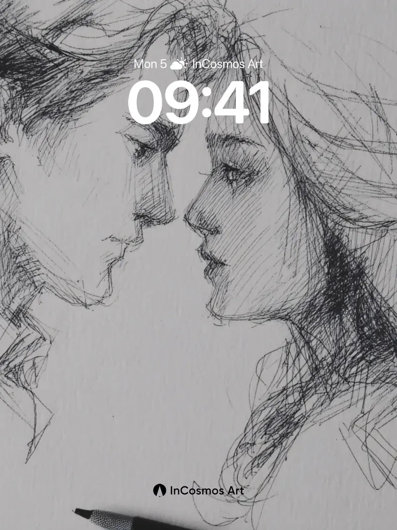 Whispering Shadows Wallpaper with Intimate Lines