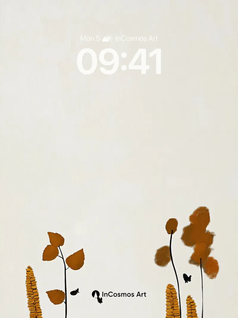 Autumn Hush Wallpaper with Whispering Pumpkins