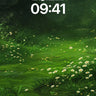 Emerald Whisper Wallpaper with Daisy Constellations wallpaper for iPhone, iPad & Mac