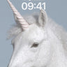 Serenity Unicorn Wallpaper with Icy Horn wallpaper for iPhone, iPad & Mac