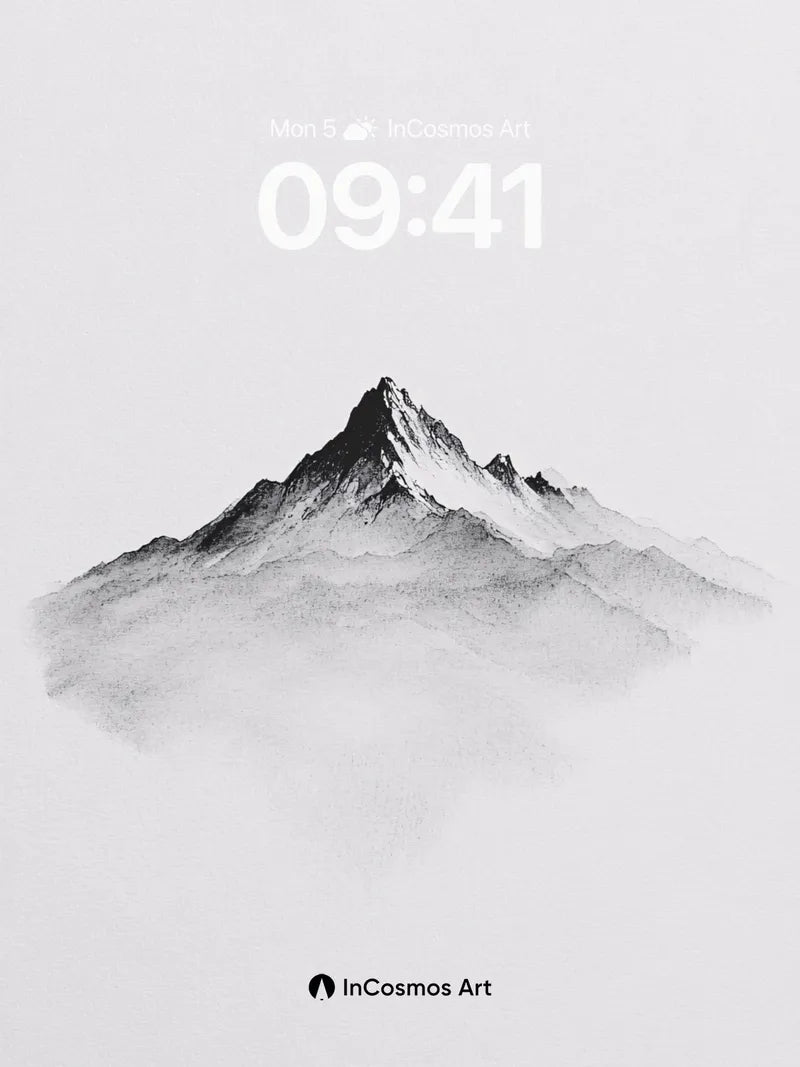 Serenity Peak Wallpaper in Misty Silence