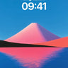 Serene Pink Peak Wallpaper with Mirror Lake wallpaper for iPhone, iPad & Mac