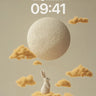 Serenity Moonlight Wallpaper with Floating Clouds wallpaper for iPhone, iPad & Mac