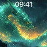 Luminous Serpent Wallpaper with Starlit Veil wallpaper for iPhone, iPad & Mac
