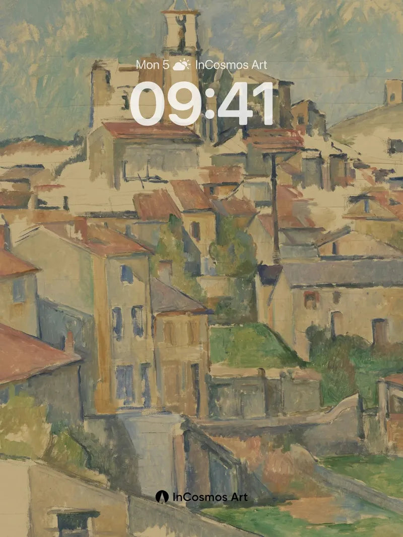 Serenity in Terracotta Wallpaper with Sunlit Steps