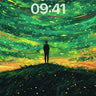 Luminous Abyss Wallpaper with Celestial Currents wallpaper for iPhone, iPad & Mac