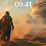 Dust-Swept Wanderer Wallpaper with Celestial Horizon wallpaper for iPhone, iPad & Mac
