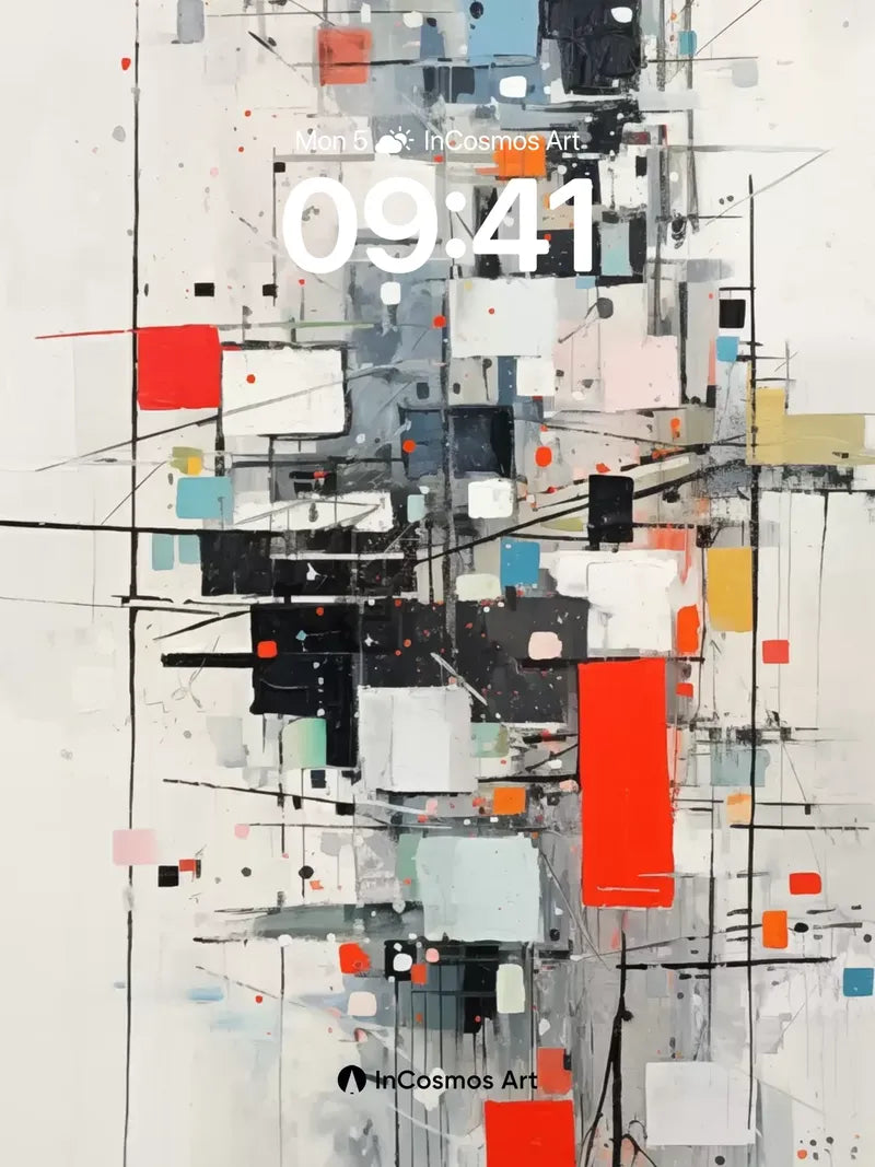 Urban Pulse Wallpaper with Hidden Grids