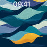 Oceanic Rhythm Abstract Wallpaper wallpaper for iPhone, iPad & Mac