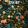 Whispering Meadow Wallpaper with Midnight Bloom wallpaper for iPhone, iPad & Mac