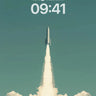Ascendant Flame Wallpaper with Cloud-Brushed Sky wallpaper for iPhone, iPad & Mac