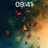 Luminous Swarm Wallpaper with Celestial Flight wallpaper for iPhone, iPad & Mac
