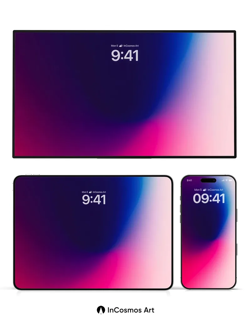 Neon Mirage Wallpaper with Liquid Light