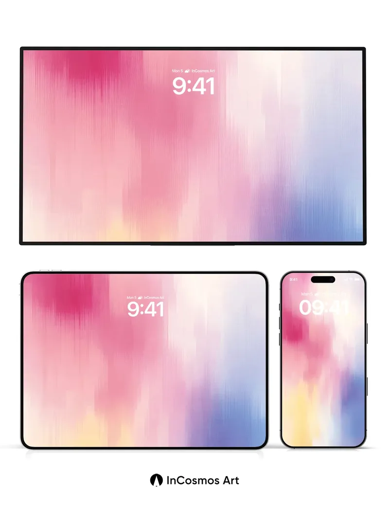 Luminous Veil Wallpaper with Ethereal Hues