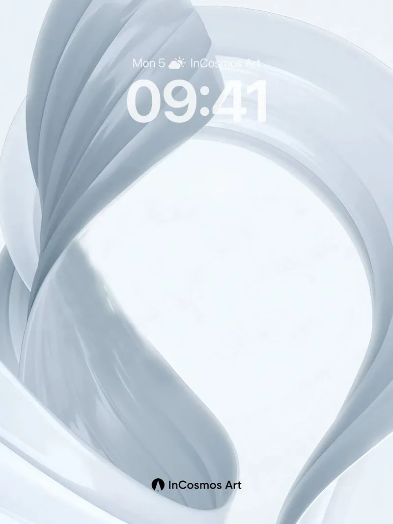 Serenity Flow Wallpaper with Ethereal Curves