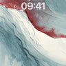 Fluid Crimson Drift Wallpaper in Soft Haze wallpaper for iPhone, iPad & Mac