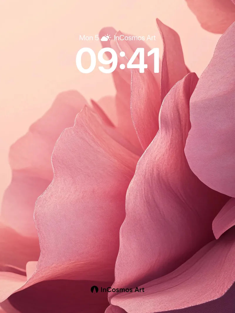 Velvet Petal Wallpaper with Soft Light