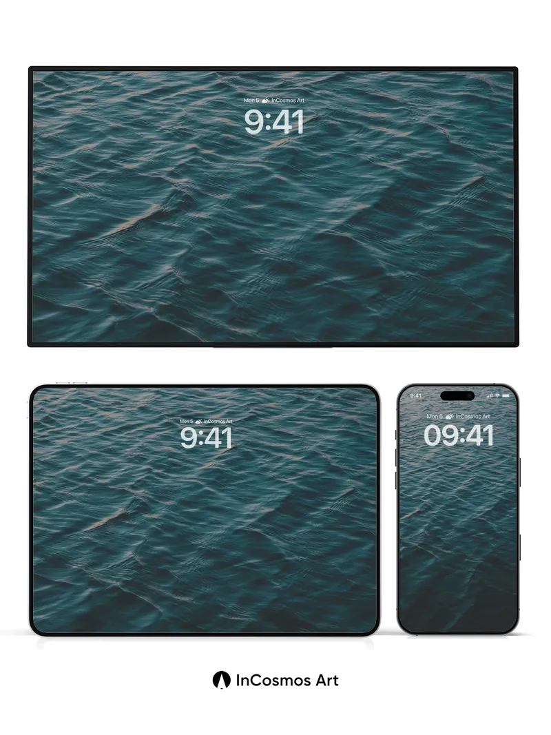 Serenity Deep Ocean Wallpaper with Subtle Currents