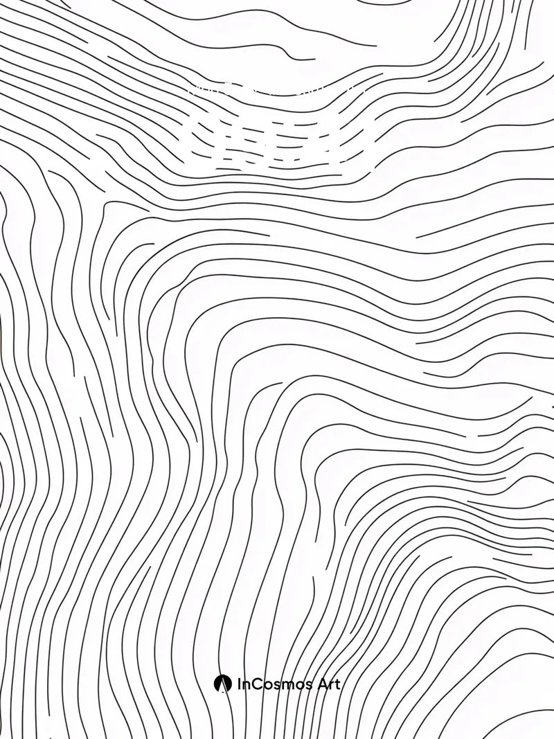 Silent Contour Wallpaper with Woven Lines