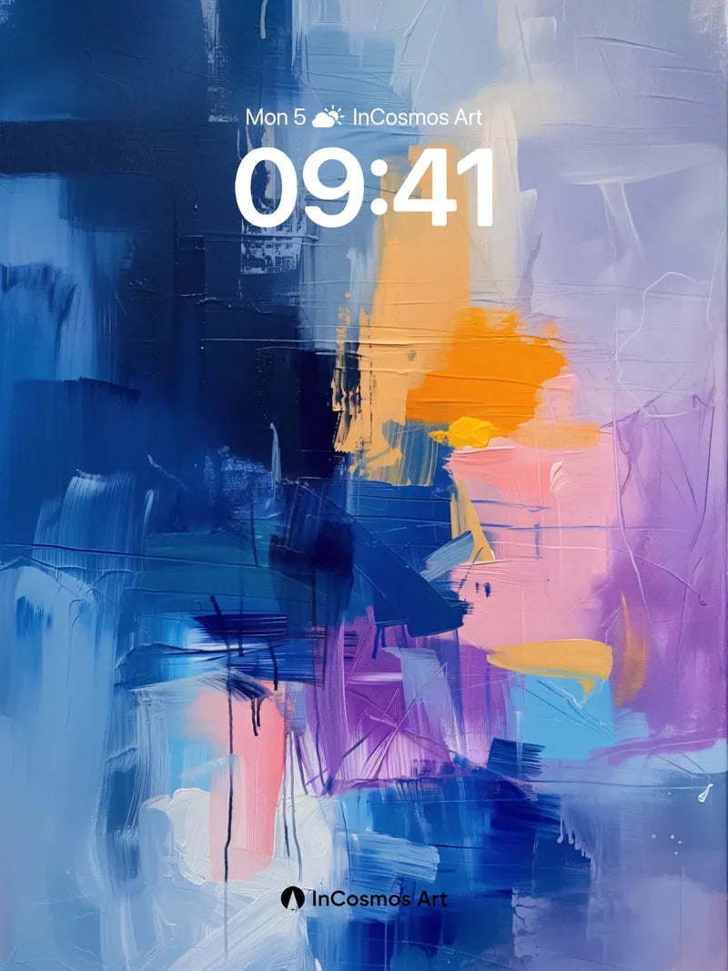 Electric Hush Wallpaper with Floating Light