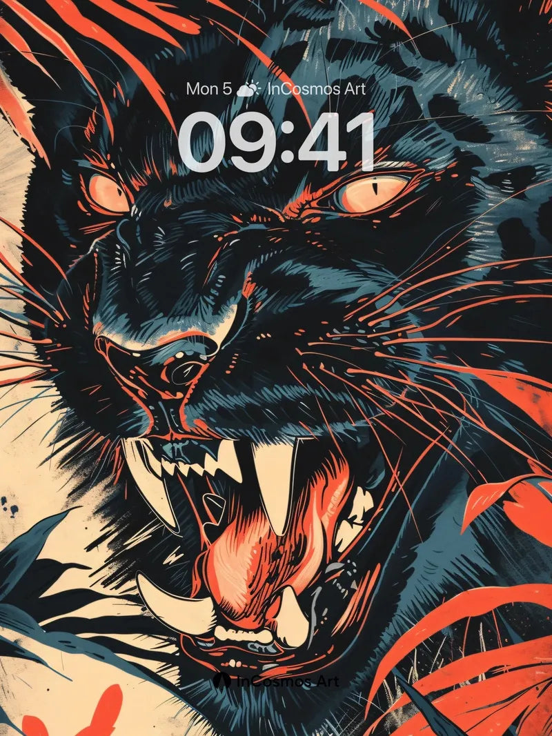 Feral Ember Wallpaper with Jagged Light