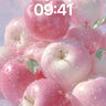Pink Haze Wallpaper with Dew-Kissed Apples wallpaper for iPhone, iPad & Mac