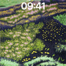 Luminous Meadow Wallpaper with Floating Petals wallpaper for iPhone, iPad & Mac