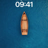 Serenity Drift Wallpaper with Wooden Solitude wallpaper for iPhone, iPad & Mac
