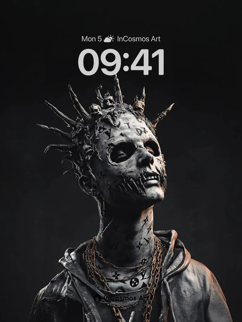 Gothic Crown Wallpaper with Living Metal