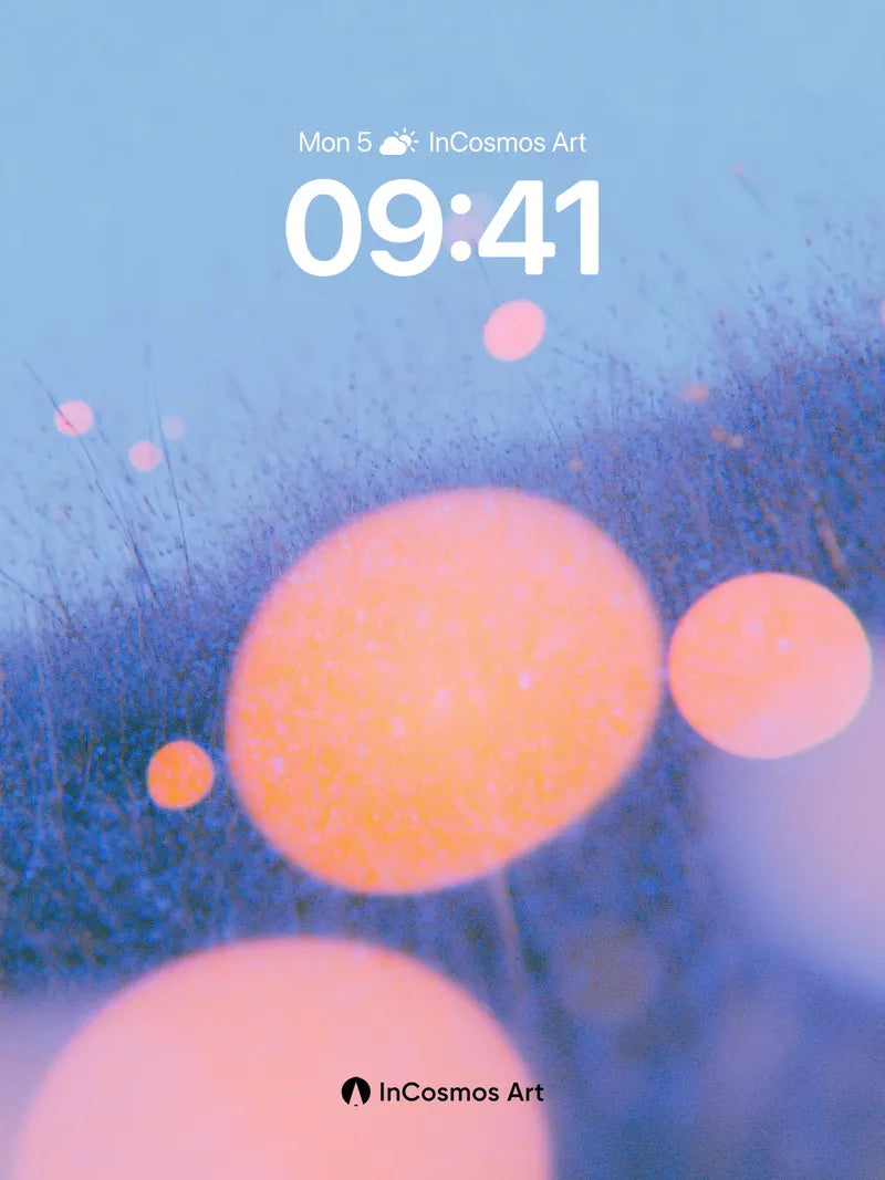 Serene Bokeh Wallpaper with Floating Orbs