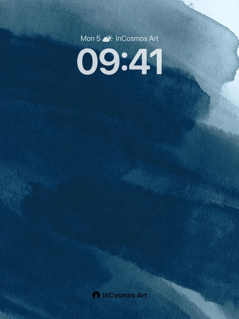 Indigo Wash Background with Soft Grain wallpaper for iPhone, iPad & Mac
