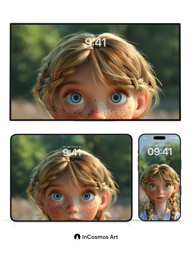 Whispering Meadow Wallpaper with Golden Braids