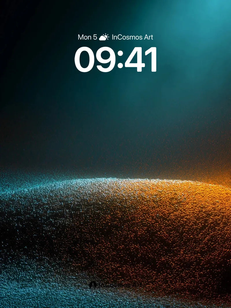 Cosmic Dune Wallpaper with Living Particles