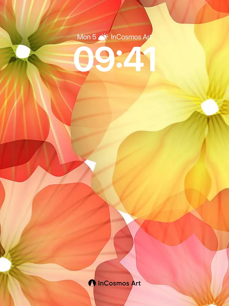 Luminous Bloom Wallpaper with Radiant Petals