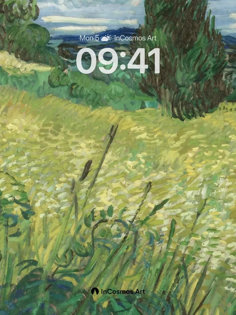 Whispering Wheat Wallpaper with Cypress Sentinel