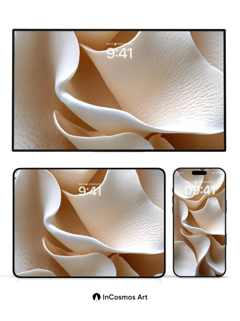 Soft Petal Wallpaper with Breathable Light