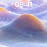Luminous Dune Wallpaper with Floating Particles wallpaper for iPhone, iPad & Mac