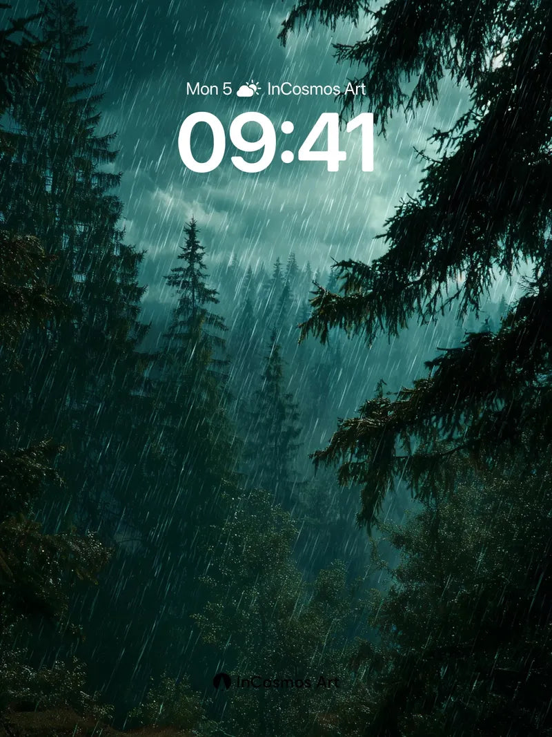 Whispering Rainforest Wallpaper with Emerald Veil