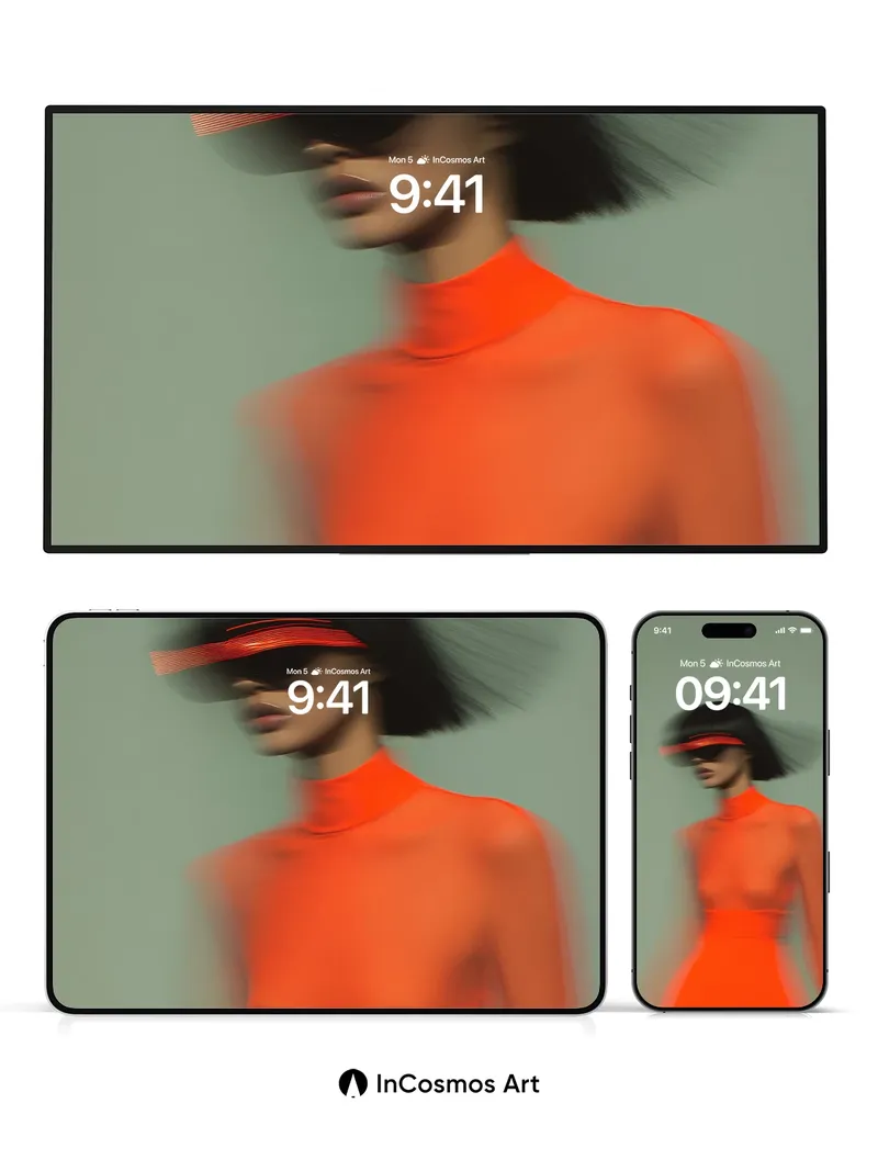 Neon Pulse Wallpaper with Motion Blur