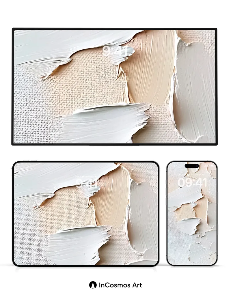 Soft Touch Wallpaper with Brushstroke Depth