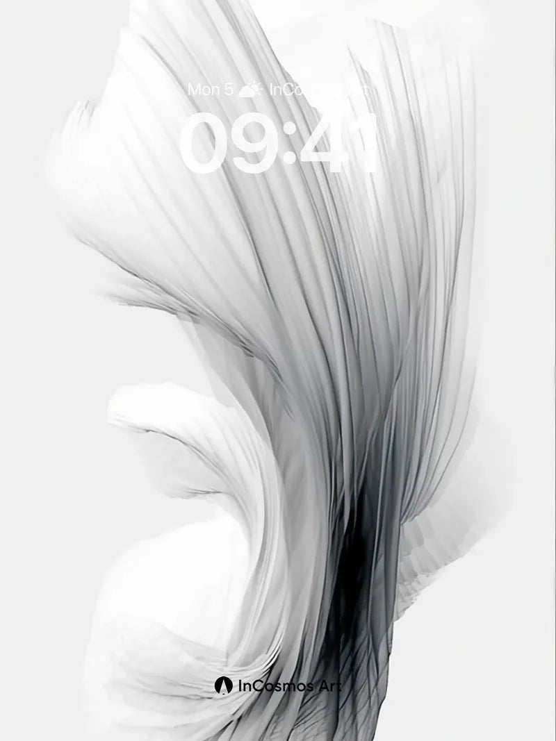 Whispering Feather Wallpaper with Ethereal Flow