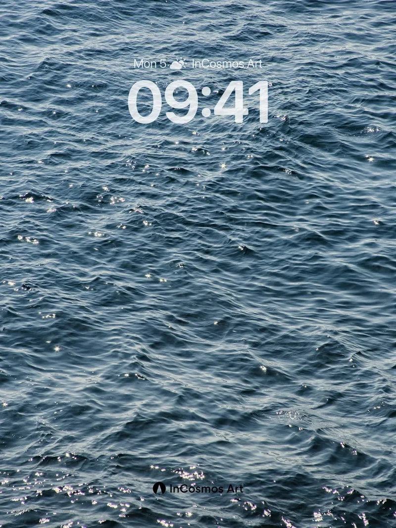 Sapphire Drift Wallpaper with Sunlit Whispers